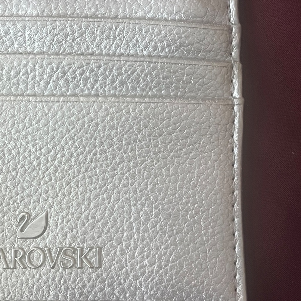 SILVER  SWAROVSKI COIN PURSE AND CREDIT CARD/BUSINESS CARD HOLDER / BRAND NEW - Picture 5 of 10